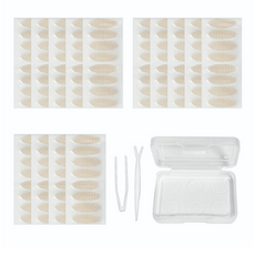  다크니스 둥근형 포켓 레이스 쌍꺼풀 테이프 224p, 베이지, 5개 