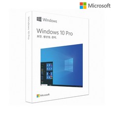 Microsoft Windows 10 Pro 정품 (처음사용자용 한글)
