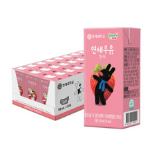 연세우유 딸기우유, 190ml, 72개