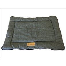 Ellie-Bo Grey Tweed Faux Fur Reversible Bed for 30 Inch Medium Cages and Boxes, 단일옵션
