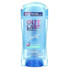 Secret Outlast 48 Hour Clear 젤 데오드란트 무향 2.6 oz 73 g), 1개, 73g
