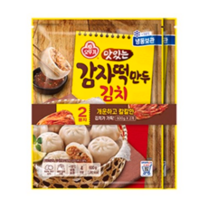 오뚜기 ottogi 맛있는 감자떡김치만두 600g 2개