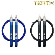 TKFIT RPM와이어 줄넘기 초스피드 초고속 더블언더, 블랙 컬러