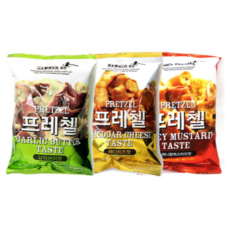 위너스 프레첼 85g 3종 X 4개 총 12봉 (갈릭버터맛 4개 + 체다치즈맛 4개 + 허니머스타드맛 4개) / 프리첼, 2세트