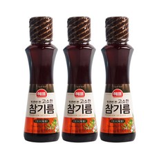 해표 고소한 참기름 110ml, 3개