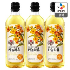 백설 카놀라유 900ml x 3개