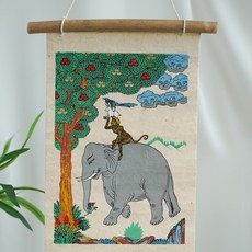 부처 탱화 탕카 불교 그림 족자 보살 부처님 티벳, 화목사서, 1개