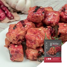 바르닭 직화그릴 닭가슴살 큐브-불닭, 100g, 10팩