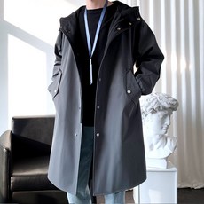 남성 트렌치코트 롱 코트 멋쟁이 루즈핏 봄 바바리 3XL