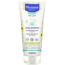 Mustela Stelatopia Emollient Balm with Sunflower 스텔라토피아 아기 해바라기 진정 보습 밤 200ml, 1개