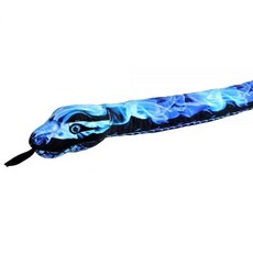 Wild Republic 와일드 리퍼블릭 뱀 플러시 봉제 동물 선물 반려동물 뱀 푸른 불꽃 137.2cm(54인치)