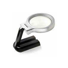 Phoenix Loupe 휴대 스탠드 돋보기 [배율 3배&10배] 2종류 렌즈/LED 라이트 장착 확대경 루페, 1개