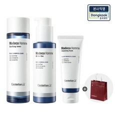 [본사직영] 센텔리안24 마데카 옴므 스킨케어 진정 3종세트 (수딩토너 + 올인원 에센스 + 폼클렌징)+쇼핑백 1개