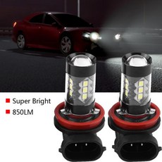 차량용 고출력 밝은 LED 안개등 전구 H11 H8 12V24V 80W, 2개