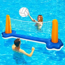 호텔 수영장 물놀이 배구 농구 랙 파티 장난감, 배구+농구 콤비네이션 세트