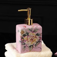 세라믹 로션 펌프병 빈 200ml 럭셔리 손 소독제 샴푸 샤워 젤 욕실 용기 1 개 2, 1pcs, 385ml 4