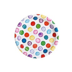 도트무늬 파티용 종이접시(18cm) 6개 홈파티소품, 개인 1, 개인 01_레드