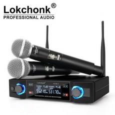 GLXD2 전문 무선 마이크 시스템 듀얼 채널 UHF 고정 주파수 핸드헬드 다이나믹 노래방 교회용, US Plug, 한개옵션2