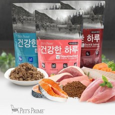 국내생산 수제사료 펫츠프라임 건강한하루 오리&연어 소프트 1kg, 200g, 5개, 닭 - 강아지가수분해사료