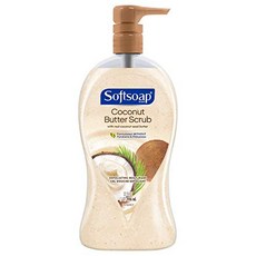 Softsoap Body Wash with Coconut Scrub Pump 32 Ounce, 옵션 2 Style Name = Shea & Almond Oil | Size = 32 fluid ounce (Pack of 3), 본문참고, 본문참고