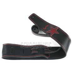 Moody - 1 Star Leather 2.5 Standard / 무디 스트랩 (Black / Red), *