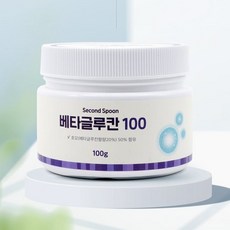 세컨스푼 베타글루칸 발효효모 100% 면역력높이는영양제 100g, 1통