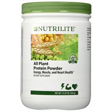 Nutrilite 뉴트리라이트 식물성 단백질 파우더 15.87oz(450g) All Plant Protein Powder, 1개