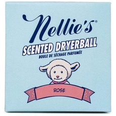 넬리 센트 향기 울 드라이어볼 로즈 1개 Nellie's Scented Wool Dryerball Rose