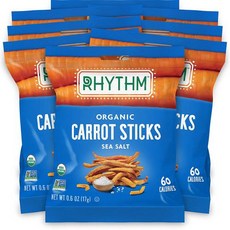 Rhythm Superfoods Carrot Sticks Sea Salt Organic and Non-GMO 0.6 Oz, 상세내용참조