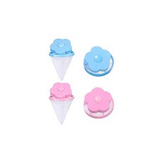 Flower-Type Washing Machine Floating Lint Mesh Bag Hair Filter Net Pouch Washer Trap, One Color, One Size
