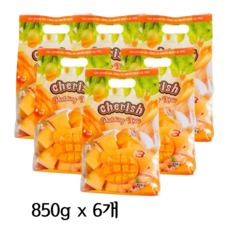 [대용량] 베트남 체리쉬 망고 파인 망꺼우 푸딩 젤리 Cherrish 850g 405g