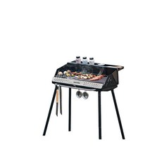 바베큐그릴 바베큐 그릴 브라텐가스 미니화로 화로 캠핑화로대 그리들 화롯대 캠핑화로 캠핑그리들 캠핑, B. 락 샌드 칼라 수납봉투+그릴 넷+바비큐 톤그  3, 1개