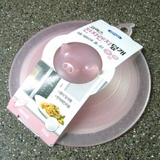 코멕스 돼지코 렌지커버3개세트 전자렌지용커버 음식덮개 렌지덮개 전자렌지뚜껑, 핑크