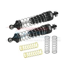Losi 1/18 Mini LMT 4WD 몬스터 트럭용 GPM 업그레이드 부품 금속 알루미늄 7075 전면 후면 완충기 LOS213010 LOS01026, [04] Black
