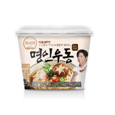 [신제품] 하이면 명인우동 즉석용기면, 215g, 12개