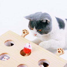 미우프 냥냥펀치 캣펀치 고양이 움직이는 쥐잡기 장난감, 3구 햄스터, 햄스터, 1개