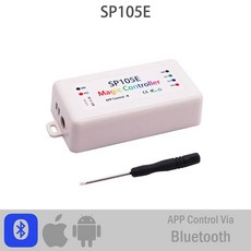 WS2812B WS2811 픽셀 LED 스트립 컨트롤러 와이파이 원격 제어 블루투스 음악 SP108E SP511E SP801E SP110E SP105E SP107E DC5-24V, [10] SP105E, 1개