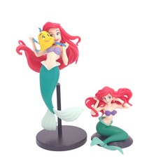 인어공주 피규어세트 2종set 디즈니 공주 캐릭터 피규어 인테리어 장식 소품