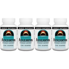 Source Naturals 소스내추럴스 아스타잔틴 12mg 소프트젤, 4개, 90정