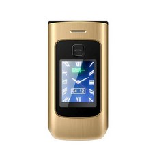 YeeMI K21 4G 견고한 기능 휴대폰 2.6 인치 화면 대형 단추 플립 듀얼 SIM 스크린 6800mAh 배터리 풀 밴드, Gold