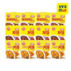 오뚜기 3분카레 약간매운맛 4개+ 하이라이스소스 4개+ 3분짜장 4개, 1개