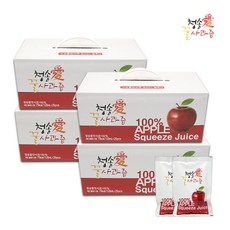 청송팜 꿀사과즙 100% 120ml, 100팩