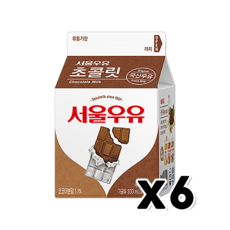 서울우유 초코우유 팩음료 300ml x 6개