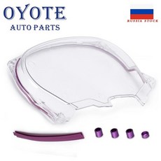 OYOTE 클리어 타이밍 벨트 기어 커버 미쓰비시 에볼루션 Lancer EVO4-8 4G63, 한개옵션0