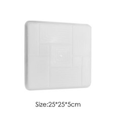 1/5PCS 정원 도보 포장 금형 재사용 가능한 DIY 수동 포장 시멘트 벽돌 돌 도로 콘크리트 포장 금형 정원 장식 25*25cm, 5개