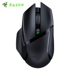 Razer-바실리스크 X 하이퍼 스피드 무선 게이밍 마우스 블루투스 및 호환 16000DPI 광학 센서, 단일옵션, 01 Black, 01 Black