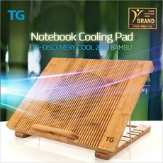 [TG삼보] 노트북쿨러받침대 TG-DISCOVERY COOL2000 [BAMBU], 1개
