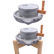 미니 커피 맷돌 콩비지만들기 멧돌 두부갈기 전통, 상판 25cm 하판 35cm, 1개