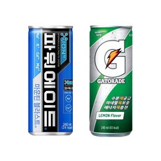 파워에이드 240ml 30캔+게토레이240ml 30캔, 60개