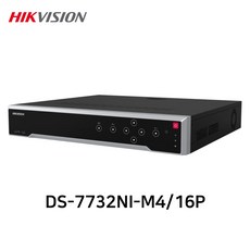 하이크비전 DS-7732NI-M4/16P 8MP 고해상도 32채널 CCTV NVR녹화기 16POE, DS-7732NI-M4/16P (10TB포함), 1개 - 하이크비전32채널